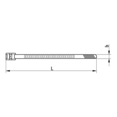 Hellermann Tyton Kabelbinder Robusto-Serie schwarz