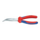Flachrundzange DIN ISO 5745 L.200mm m. Schneide gebogen Chrom 2K-Hüllen Knipex