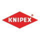 Flachrundzange DIN ISO 5745 L.200mm m. Schneide gebogen Chrom 2K-Hüllen Knipex