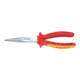 Flachrundzange DIN ISO 5745 L.200mm m.Schneide gerade VDE Chrom 2K-Hüllen Knipex