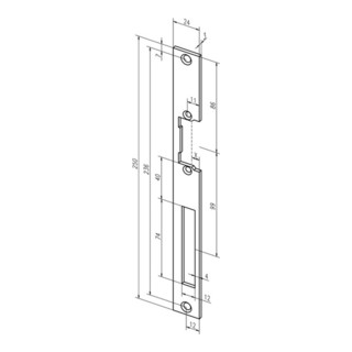 -33835-01 338 VA KTG Assa Abloy Abloy flachschließbl b.24xl.250mm DIN L//R