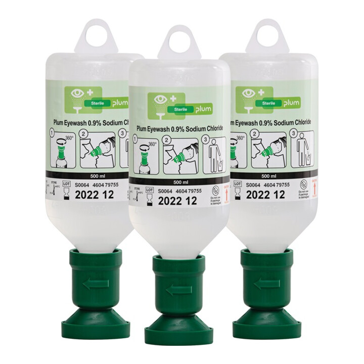 Flacon de rinçage oculaire 0,5 l 3 ans (bouteille non ouverte) DIN EN15154-4 3 u