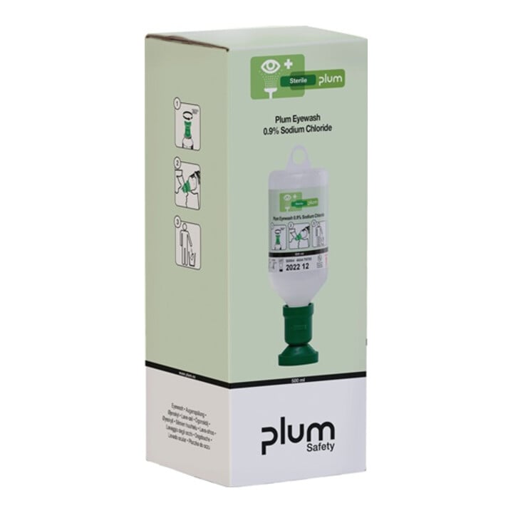Flacon de rinçage oculaire 0,5 l 3 ans (bouteille non ouverte) DIN EN15154-4 Plu