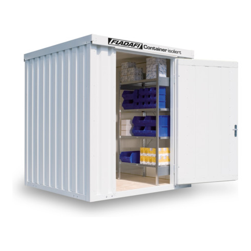 FLADAFI® Materialcontainer IC 1200 isoliert, mit Holzfußboden