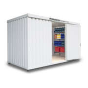 FLADAFI® Materialcontainer IC 1400 isoliert, mit isoliertem Boden lackiert in RAL-Farbton-1