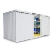 FLADAFI® Materialcontainer IC 1500 isoliert, mit Holzfußboden-1