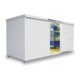 FLADAFI® Materialcontainer IC 1500 isoliert, mit isoliertem Boden lackiert in RAL-Farbton-1