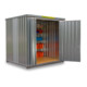 FLADAFI® Materialcontainer MC 1300 XXL Verzinkt, montiert-1