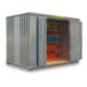 FLADAFI® Materialcontainer MC 1400 XXL Verzinkt, montiert-1