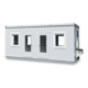 FLADAFI® Raumcontainer Ergänzungsmodul mit Außenwandlackierung in lichtgrau (RAL 7035)-1