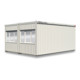 FLADAFI® Raumcontainer-Kombination mit Außenwandlackierung in lichtgrau (RAL 7035), 1x Toilettenraum-1