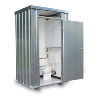 FLADAFI® Toilettenbox TB 2704 Verzinkt, montiert mit Frischwassertank 160 L