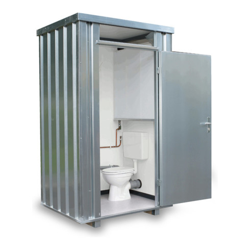 FLADAFI® Toilettenbox TB 2704 Verzinkt, montiert mit Frischwassertank 160 L