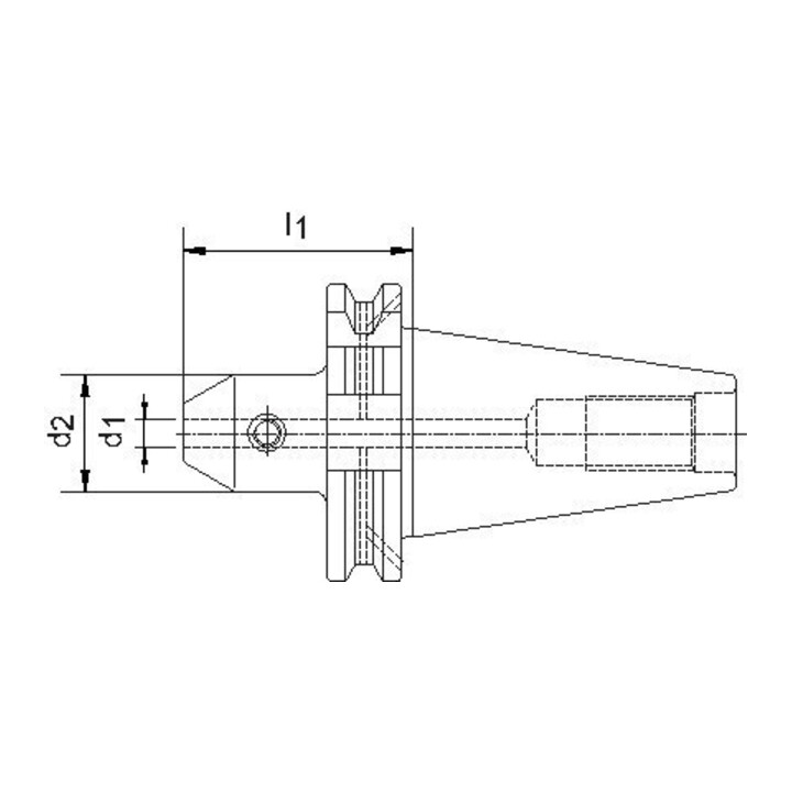 Flächenspannfutter DIN ISO 7388-1 AD/AF SK40 8mm A160 FORTIS