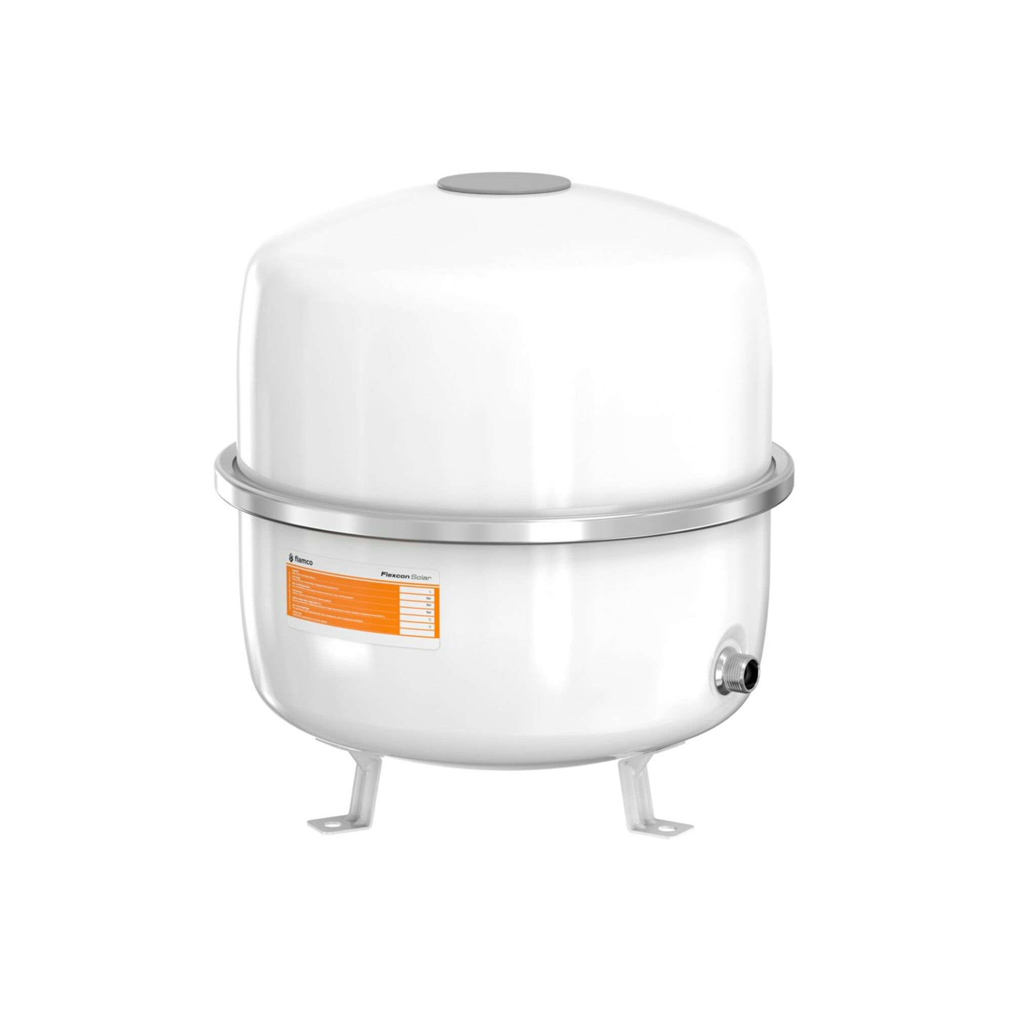 Flamco Ausdehnungsgefäß FLEXCON SOLAR 35 l, 8 b, R 3/4, Vordruck 2,5 bar, weiß