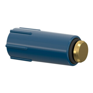 Flamco Baustopfen G 1/2 M, bleu, filetage laiton, auto-étanchéité