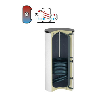 Flamco Chauffe-eau à accumulation Duo 500 l, blanc, avec isolation