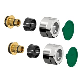 Flamco Design-Klemmverschraubung F3 G 3/4 17x2mm MS hochglanz-verchromt