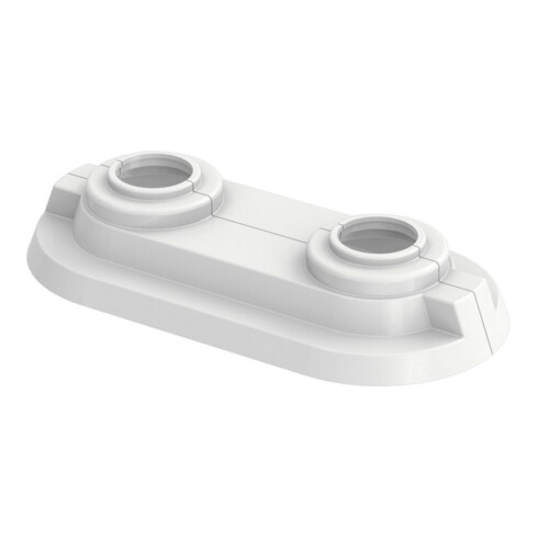 Flamco Doppelrosette RDC 50 50mm, Rohrdurchmesser 15mm, weiß