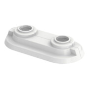 Flamco Double rosace RDC 50 50 mm, diamètre tuyau 15 mm, blanc