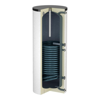 Flamco Duo HLS 400 l, réservoir haute performance blanc avec isolation