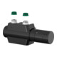 Flamco FL Ventilhahnblock VARIODESIGN Einrohr mit Th.-Kopf TC-D1 und Blende, schwarz-1