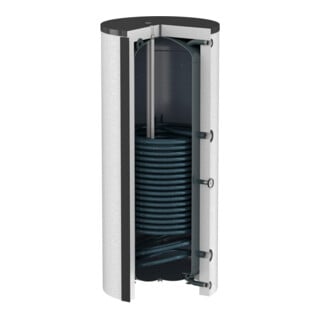 Flamco Hochleistungsspeicher Duo HLS 1000 l, weiß, mit EPS-Isolierung