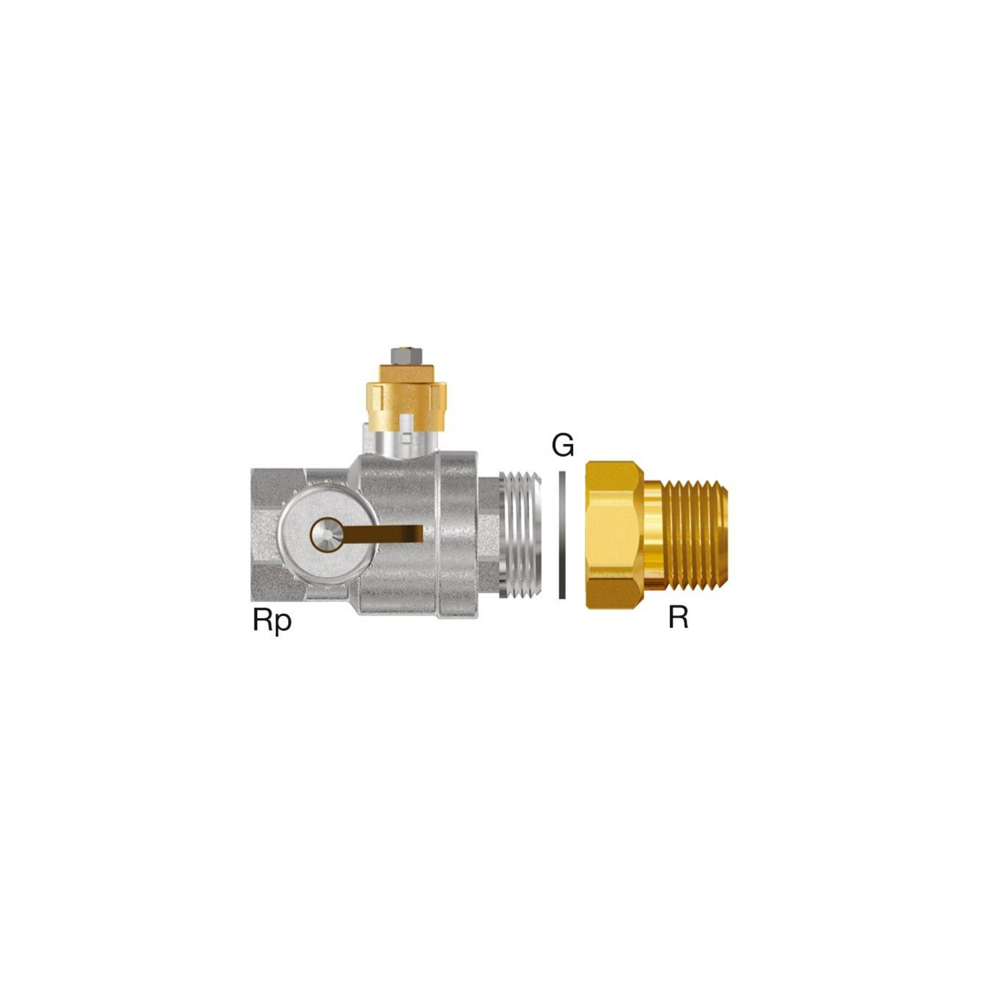 Flamco Kappenkugelhahn Rp 1 1/4, DN 32 (satzv..) f Flamcomat FG