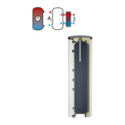 Flamco Ladespeicher LS 300 l, weiß, mit Isolierung