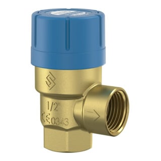 Flamco Meibes Vanne de sécurité à membrane Prescor B Rp 3/4xRp 1, 150 kW, 8 bar