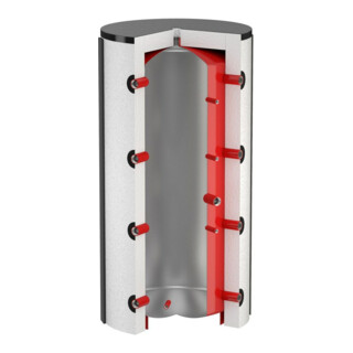 Flamco Pufferspeicher PS 500 l, Au pulverbes, Inn. unbeschichtet