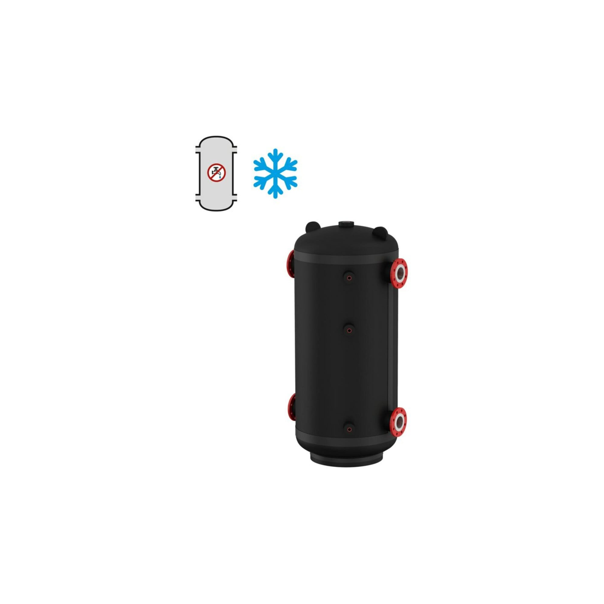 Flamco Pufferspeicher PS-K 750 l, für Kälteanlagen