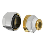 Flamco raccord de transition PLUS SRA AG G 1 1/4 Mx1 1/4", noir, laiton nickelé
