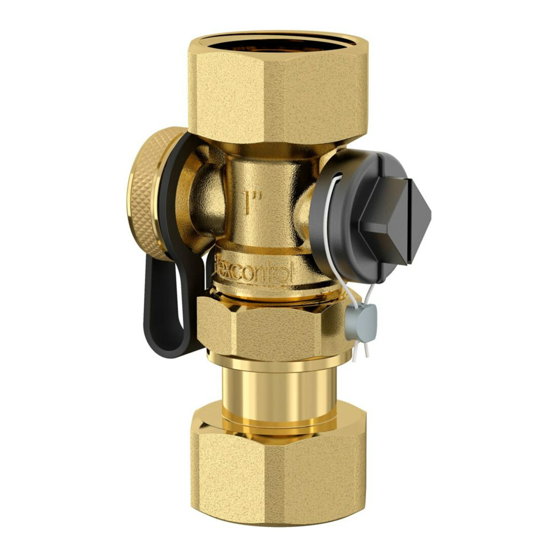 Flamco Robinet à capuchon FlexControl Rp 3/4xG 3/4 F, avec écrou prisonnier
