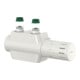 Flamco Robinetterie à tube unique VARIODESIGN blanc, avec tête thermostatique et cache-1