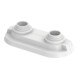 Flamco Rosette double HRDB 50 50mm, Ø tuyau 14,16,17,20mm, blanc-1