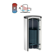 Flamco Standspeicher Duo 1500 l, weiß, mit EPS-Isolierung