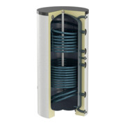 Flamco Standspeicher Duo-Solar 200 l, d= 560, weiß, mit Isolierung