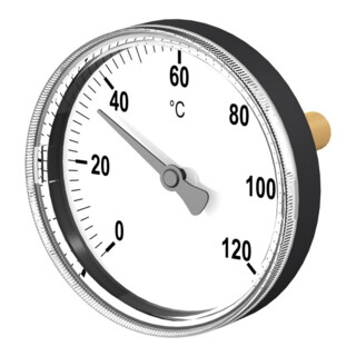 Flamco Thermomètre de réservoir TH 80/150, 1/2", avec douille plongeante