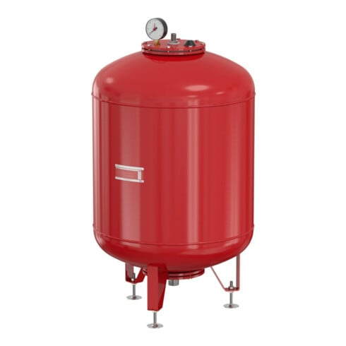Flamco Vase d'expansion FLEXCON M 1200 l, 10 bars, Rp 1 1/2, Pression 6 bars, rouge