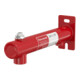 Flamco Wandbefestigung Flexconsole Rp 1/2xRp 3/4, rot, m Handentlüfter 1/2-1