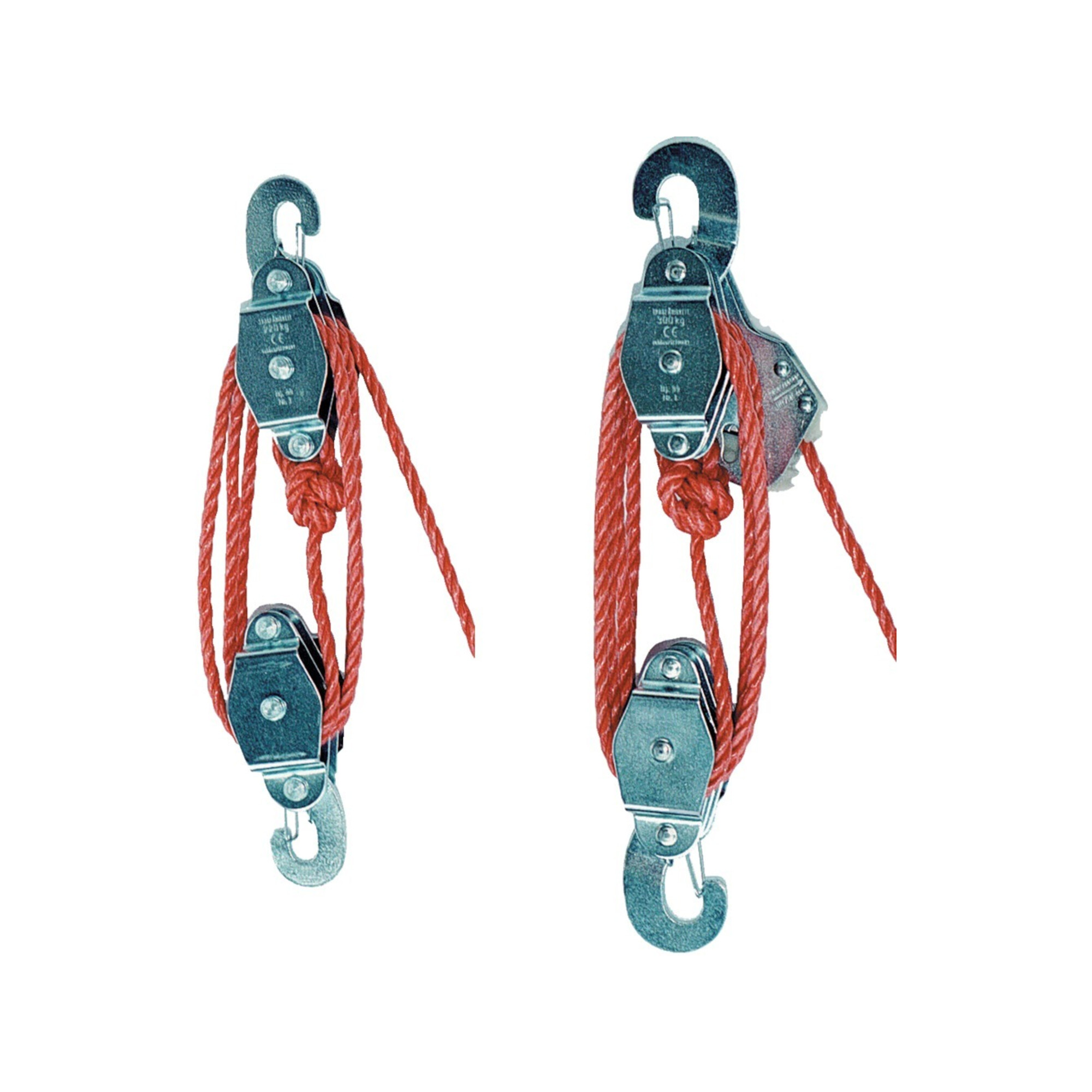 Flaschenzug 10869 300 kg mit Seilbremse; Schoerken; Handseilzug; Hubzug