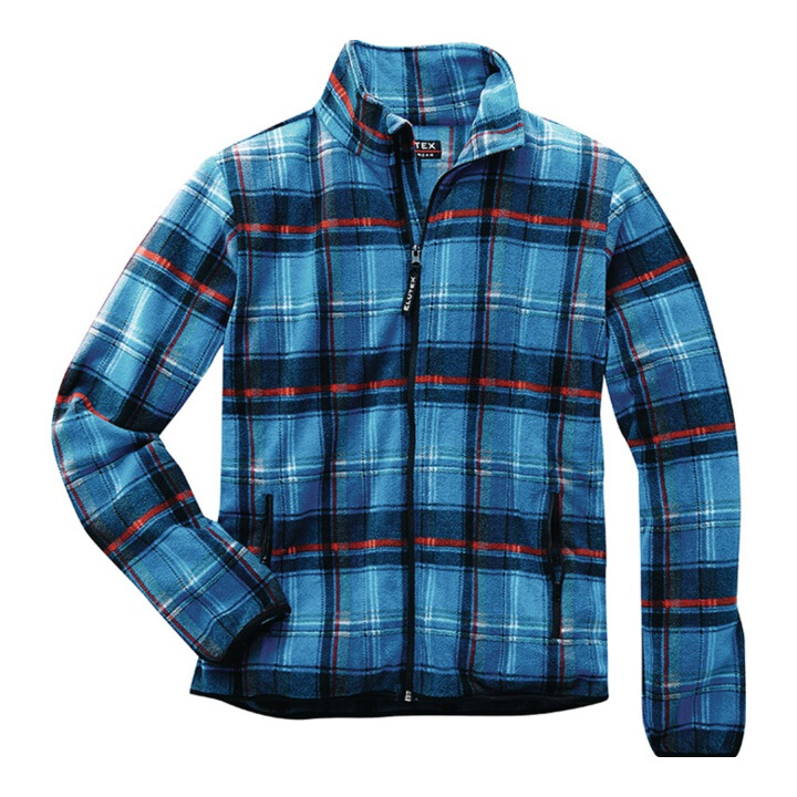 Fleecejacke Dolomit Gr.XXL blau-kariert SCHEIBLER