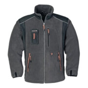 Terrax Fleecejacke dunkelgrau/schwarz/orange