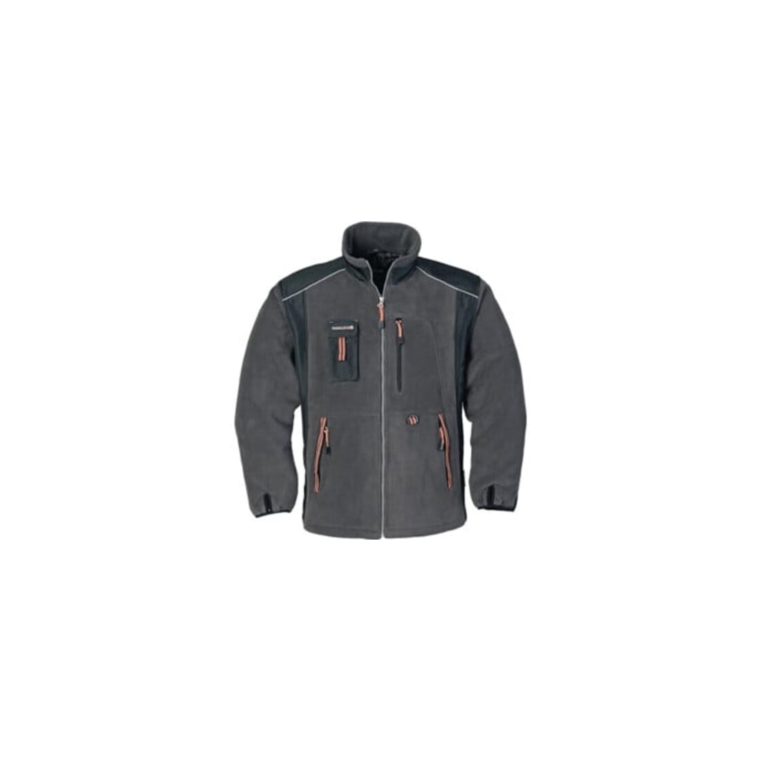 Terrax Fleecejacke dunkelgrau/schwarz/orange
