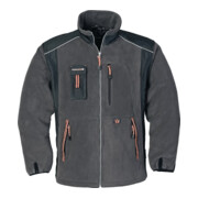 Terrax Fleecejacke dunkelgrau/schwarz/orange