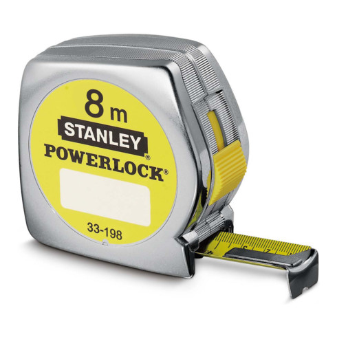 Stanley Flessometro avvolgibile tascabile lunghezza 8 m, l=25mm Powerlock