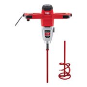 Flex 2-Gang-Rührer MXE 1602 + Wendelrührer HP2 160, 1600 W, mit 3-Stufen Drehzahlschalter