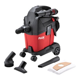 Flex Aspirateur VC 6 L MC + sacs filtres en non-tissé, nettoyage manuel, 6 l, classe L