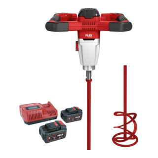 Flex Malaxeur sans fil 2 vitesses MXE 18.0-EC/5.0 Set + HP2 120, variateur 3 niveaux 18,0 V